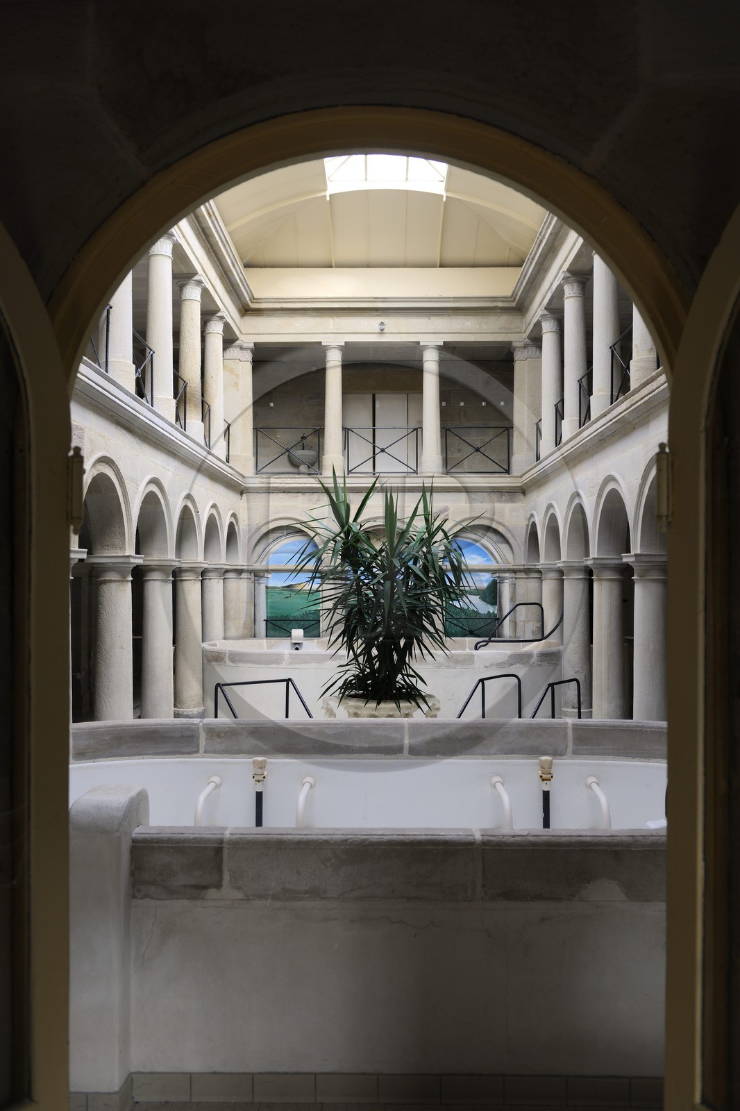 France, Vosges, Bains les Bains Spa and health Resort, Roman Baths