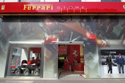 Italy, Lombardy, Milan, the Ferrari Store Milano