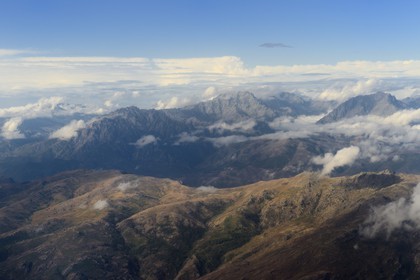 France, Haute-Corse (2B), les montagnes du Nebbio à l'ouest de Bastia