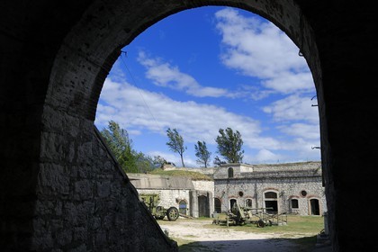 Italy, Verona province, Rivoli Veronese, the austrian fort (1850) built on the site of the Napoleonic battle of Rivoli