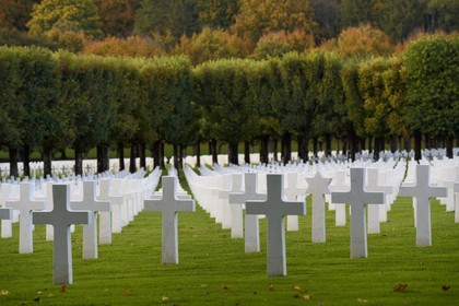France, Meuse, Romagne-sous-Montfaucon, the World War I Meuse-Argonne American Cemetery and Memorial, the cemetery contains the largest number of American military dead in Europe (14246)