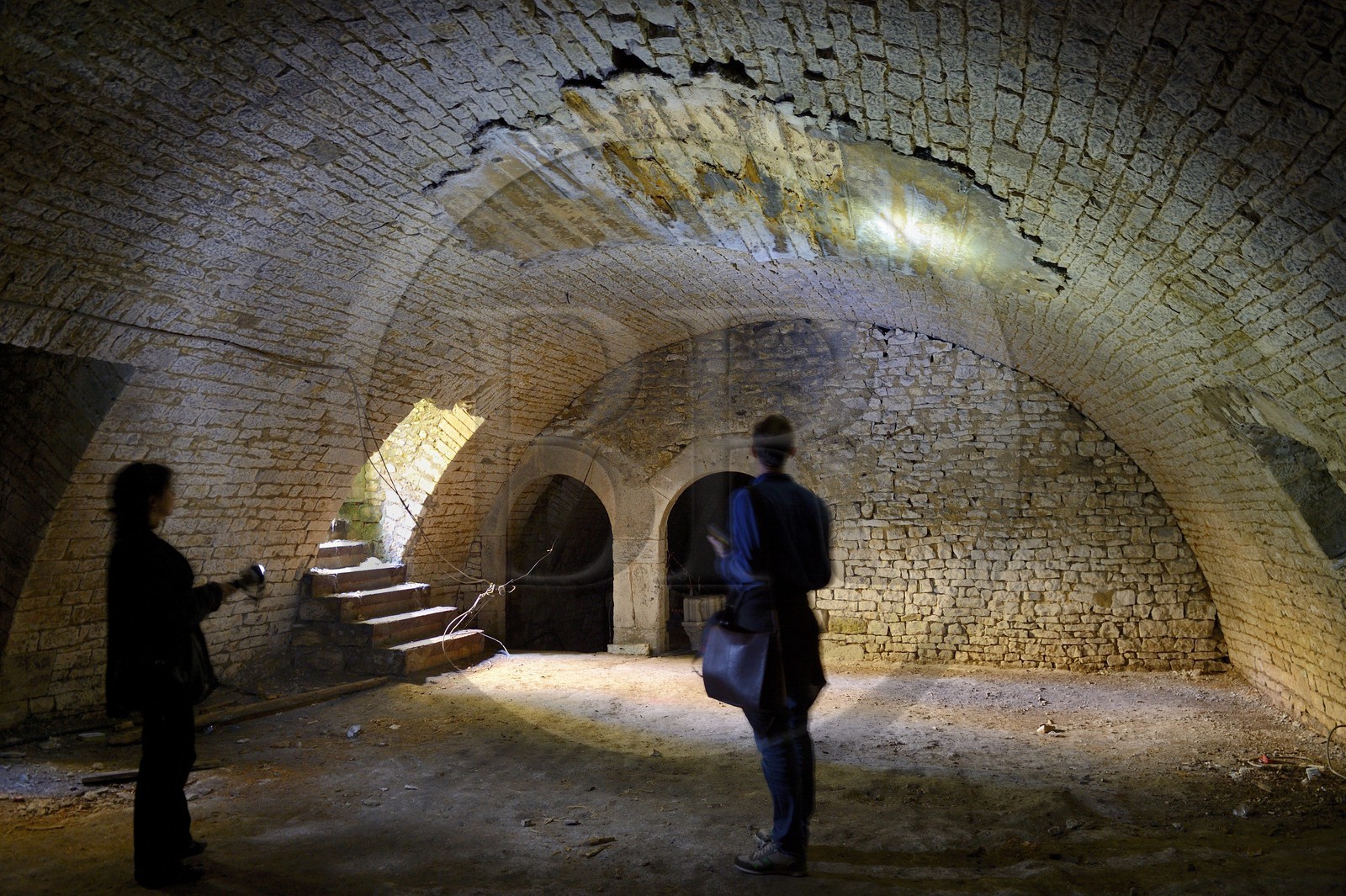 France, Meuse (55), Verdun,  la citadelle, l'ancien cellier des moines qui est un vestige de l'abbaye Saint-Vanne