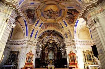 France, Haute-Savoie (74), Saint-Nicolas-de-Véroce, l' église