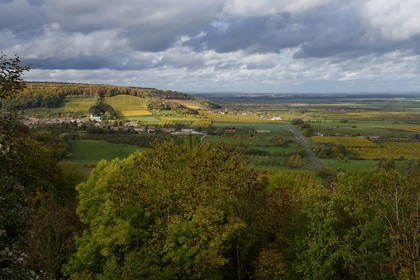 France, Meuse, Lorraine Regional Park, Cotes de Meuse, the village of Vieville-sous-les-Cotes