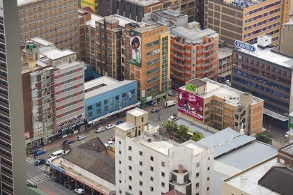 Afrique du Sud, province de Gauteng, Johannesburg, CBD (Central Business District), vue du centre ville depuis la tour du Carlton Center