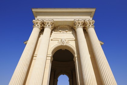 France, Herault, Montpellier, water Tower of the Promenade du Peyrou