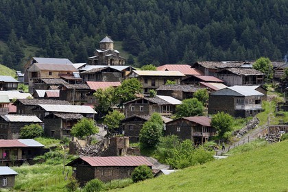 Georgia, Kakheti, Tusheti National Park, village of Shenako