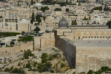 Israel, Jerusalem, holy city, the old town listed as World Heritage by UNESCO, the El Aqsa mosque on Haram el-Sharif
