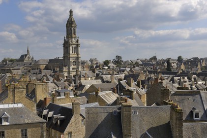 France, Manche (50), Avranches, la vieille ville et l'église Saint-Gervais