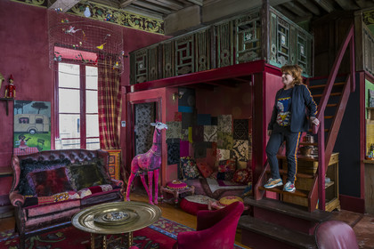 France, Vaucluse, Avignon, Maison de Fogasse, a place combining a subtle blend of culture, fashion, art and gastronomy, its owner Corinne Chicheportiche