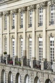 France, Ille-et-Vilaine, Rennes, building along the place du Parlement de Bretagne
