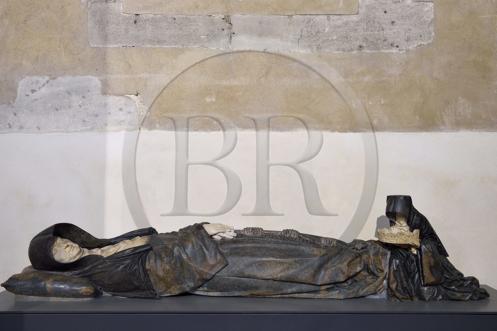 France, Meurthe-et-Moselle (54), Nancy, le Palais Ducal (Palais des Ducs de Lorraine) et musée lorrain, église des Cordeliers, gisant de la Duchesse Philippe de Gueldre par le sculpteur Ligier Richier (XVIème siècle)