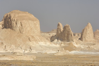 Egypte, désert libyque, le Désert Blanc au nord de Farafra