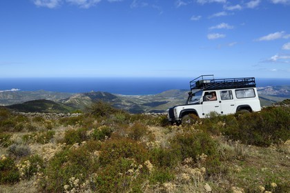 France, Haute Corse, Balagne, discovery of the Giussani in 4x4 vehicle