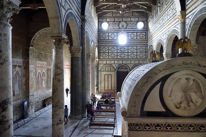 Italie, Toscane, Florence, centre historique classé Patrimoine Mondial de l'UNESCO, Basilique San Miniato Al Monte