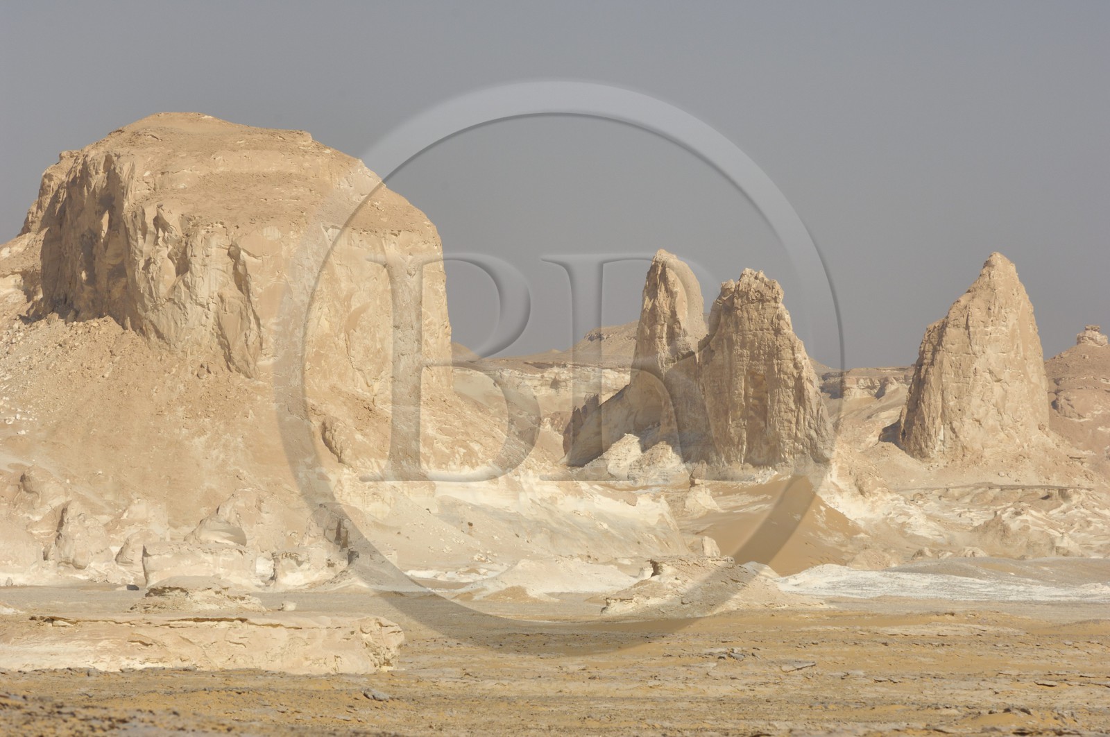 Egypte, désert libyque, le Désert Blanc au nord de Farafra