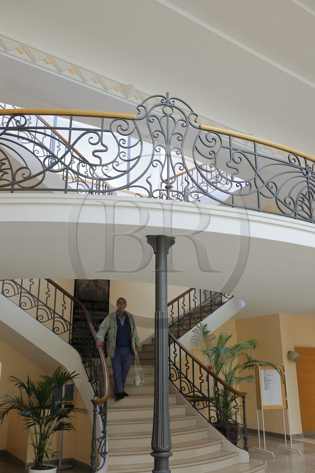 France, Vosges, Spa resort of Vittel, Vittel Thermal Spa, entrance hall