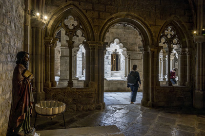 Spain, Catalonia, Barcelona, monastery of Sant Pau del Camp, Romanesque style, founded by the Catalan count Guifré-Borrell in the 9th century and renovated in the 13th century