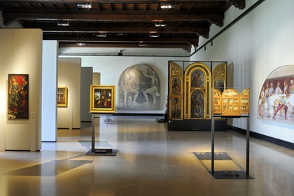 Italie, Lombardie, Milan, le Castello Sforzesco (château des Sforza), la pinacothèque