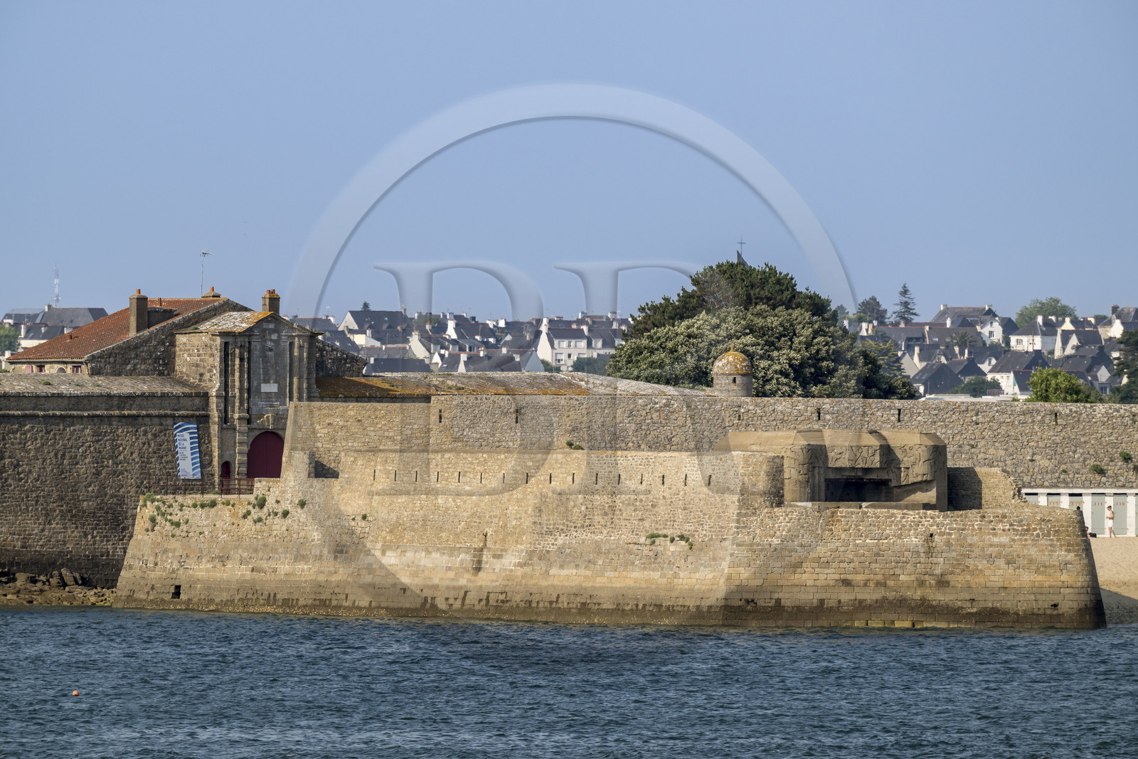 France, Morbihan (56), Port-Louis, la citadelle de Port-Louis remaniée par Vauban à l'entrée de la rade de Lorient, musée de la Compagnie des Indes