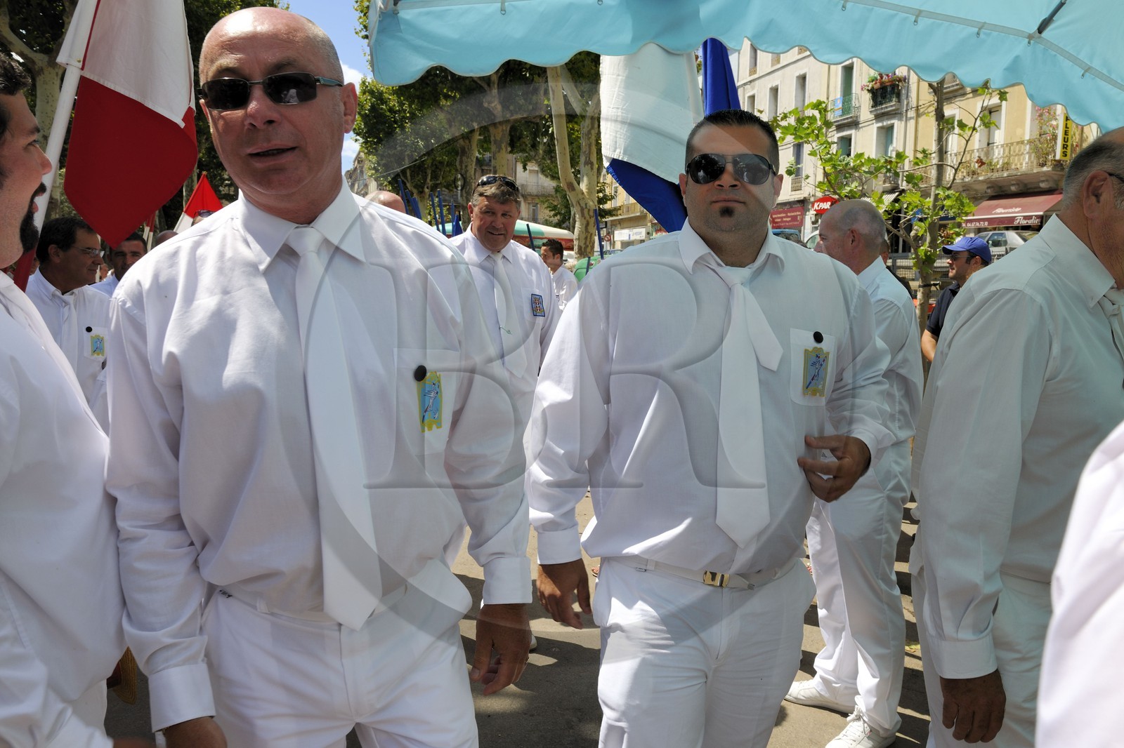 France, Hérault (34), Sète, fête de la Saint Louis, défilé des jouteurs