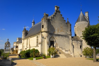 France, Indre et Loire, Loches, the Royal Palace, castle facade