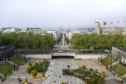 France, Finistère, Brest, Liberty Square and Rue de Siam which goes down to the port