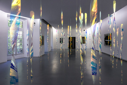France, Vaucluse (84), Avignon, Collection Lambert, Musée d'Art Contemporain, Heaven (2010) oeuvre filet et plexiglas de l'artiste Miroslaw Balka