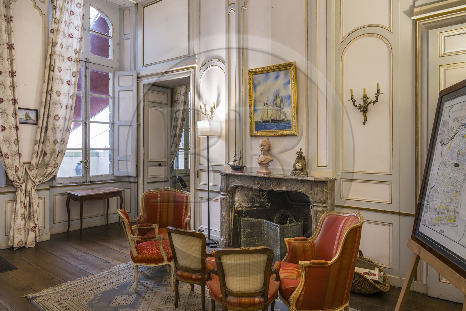 France, Ille et Vilaine, Cote d'Emeraude (Emerald Coast), Saint Malo, the Hotel Magon, authentic privateer's residence, private mansion built for François Auguste Magon de la Lande in 1725, shipowner from Saint-Malo, King Louis XV privateer, slaver and director of the East India Company
