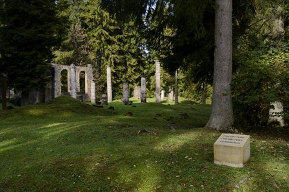 France, Meuse, Verdun region, battle of Verdun, the village of Ornes classified as mort pour la France (dead for France) is part of French villages destroyed in the First World War, church ruins