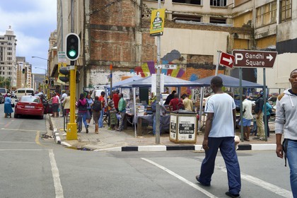Afrique du Sud, province de Gauteng, Johannesburg, au coeur du CBD (Central Business District)