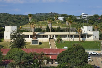 Namibie, région de Khomas, Windhoek, Alte Feste (Old Fortress) a servi de quartier général de la Schutztruppe impériale allemande, aujourd'hui un musée