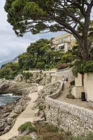 France, Alpes-Maritimes (06), Cap d'Ail, le sentier du littoral