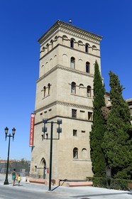 Espagne, Aragon, Saragosse, tour de la Zuda (torreon de La Zuda)