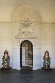 France, Gironde, Verdon sur Mer, lighthouse of Cordouan, listed as World Heritage by UNESCO, the entrance hall (ground floor)