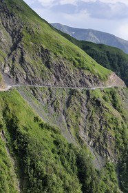 Georgia, Kakheti, Tusheti region, the spectacular track connecting Telavi to Omalo through the Abano Pass at 2826 metres