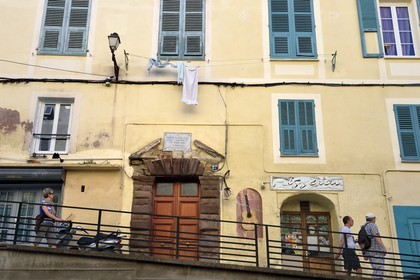 France, Haute-Corse (2B), Bastia, Honoré de Balzac résida au 23 rue du Général Carbuccia en mars 1838