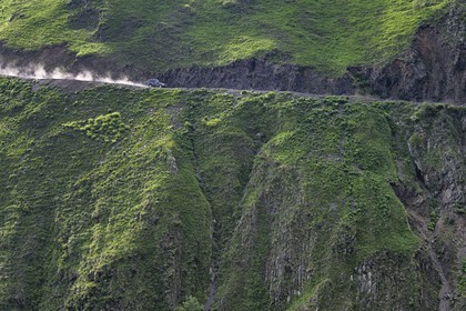 Georgia, Kakheti, Tusheti region, the spectacular track connecting Telavi to Omalo through the Abano Pass at 2826 metres