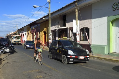 Nicaragua, Leon, Ruben Dario street in the historic center
