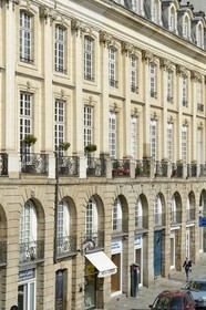 France, Ille-et-Vilaine, Rennes, building along the place du Parlement de Bretagne