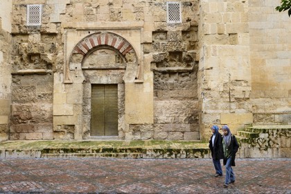 Spain, Andalusia, Cordoba, historical center listed as World Heritage by UNESCO, Mezquita, the Mosque cathedral, Cordoba Umayyad architecture, one of the gates of the enclosure