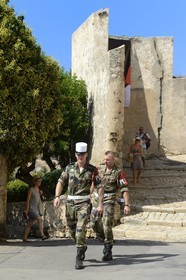 France, Haute Corse, Calvi, the citadel, the French Foreign Legion is still present in the old palace of the Genoese governors