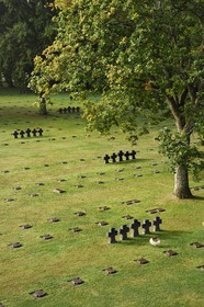 France, Calvados (14), La Cambe, Cimetière militaire allemand de la deuxième guerre mondiale