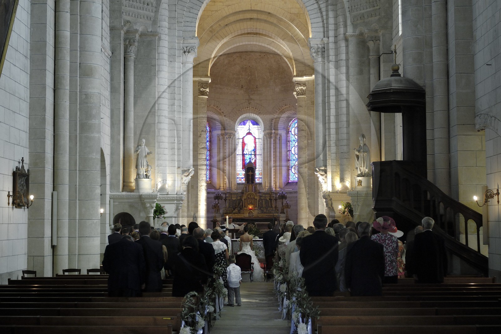 France, Indre-et-Loire (37), Loches, la collégiale Saint-Ours