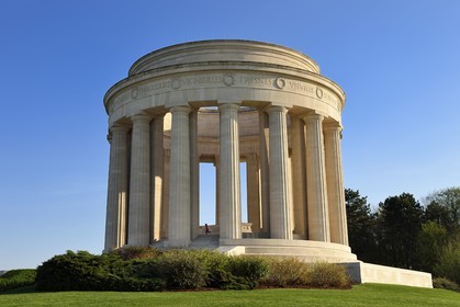 France, Meuse, Lorraine Regional Park, Cotes de Meuse, Monument to American soldiers at Montsec commemorating the offensives by U.S. forces on the Saint-Mihiel salient during the First World War