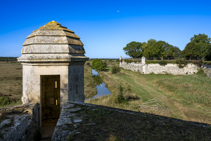 France, Charente Maritime, Saintonge, Marennes Hiers Brouage, Brouage citadel, labelled Les Plus Beaux Villages de France (The Most Beautiful Villages of France), the ramparts built from 1630 to 1640 are equipped with watchtowers