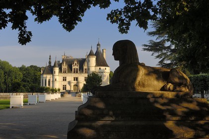 France, Indre-et-Loire (37), château de Chenonceau édifié de 1513 à 1521 de style Renaissance