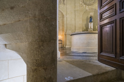 France, Gironde, Verdon sur Mer, lighthouse of Cordouan, listed as World Heritage by UNESCO, the chapel