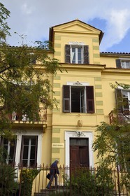 France, Corse-du-Sud (2A), Ajaccio, quartier dit des étrangers, villa de la fin du XIXème siècle au 6 boulevard Sylvestre Marcaggi