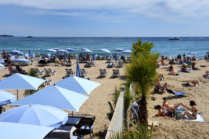 France, Alpes-Maritimes, Cannes, the Croisette beach